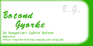 botond gyorke business card