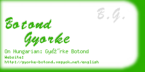 botond gyorke business card